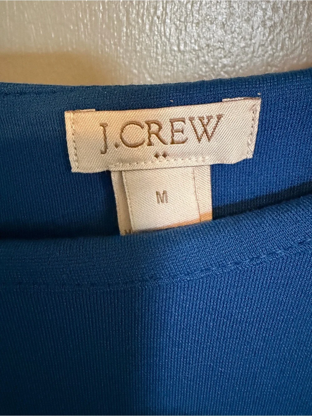 J. Crew Cobalt Blue Long-Sleeve Shift Dress
